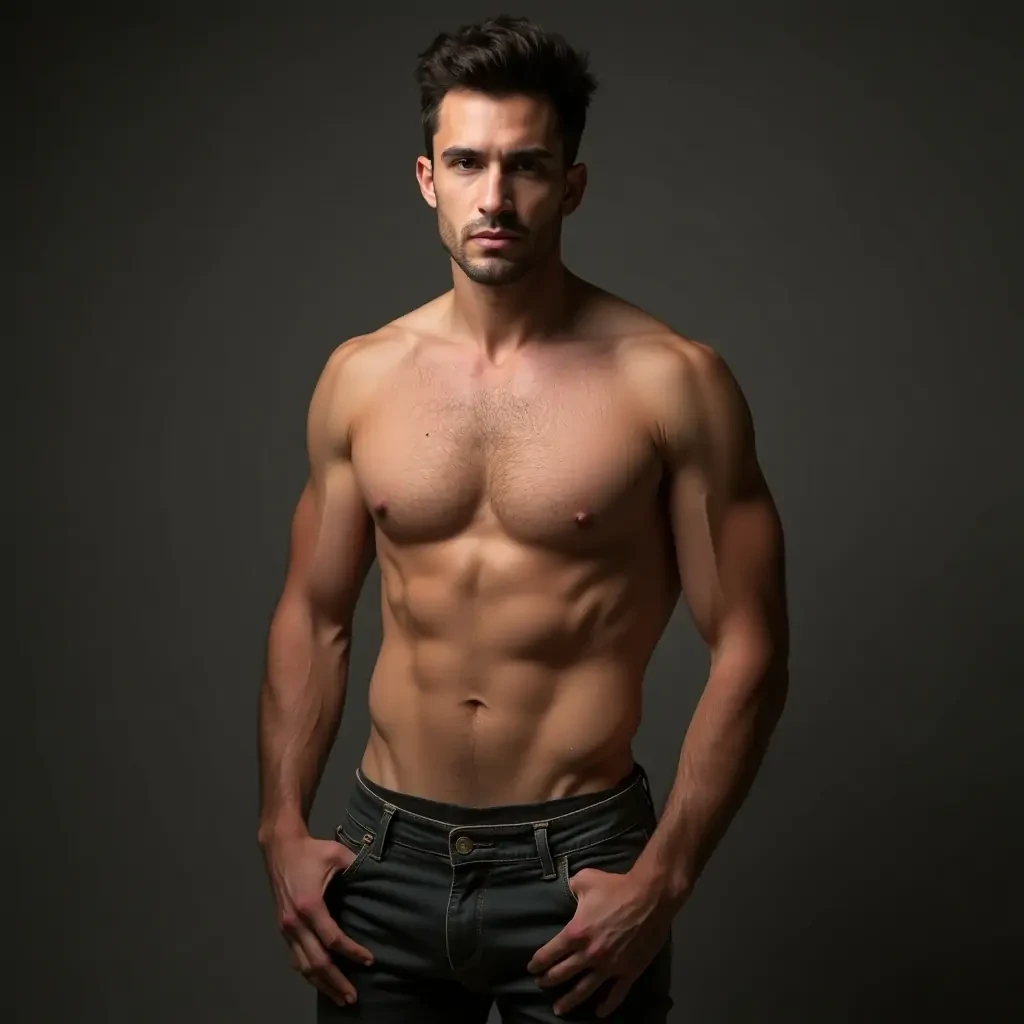 Hot man with Big visible dick with very tight pants