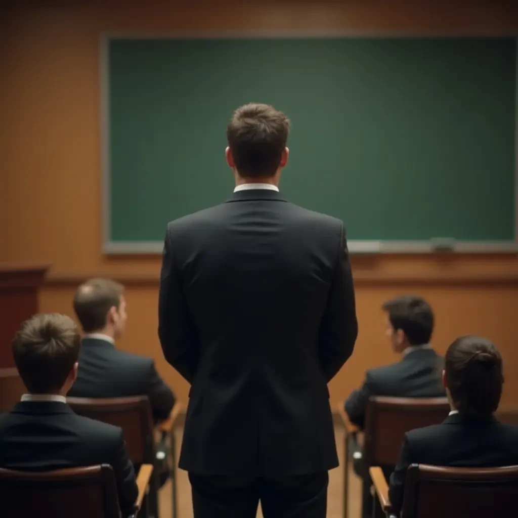 p diddy standing in front of a class