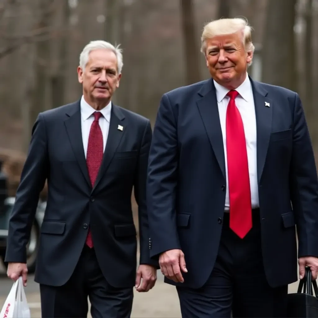 trump taking kamamla and biden in trasbags out