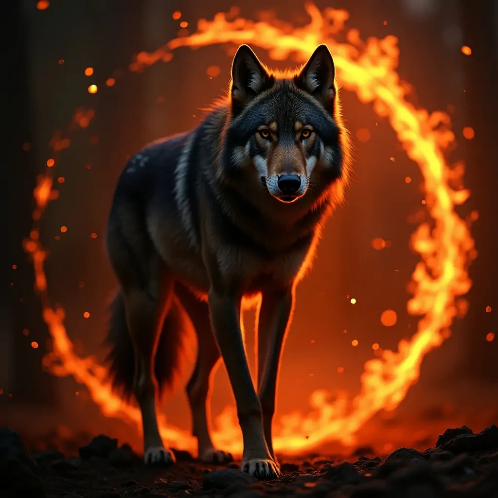 fire wolf