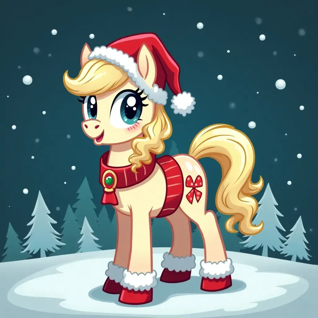 A mlp oc, christmas themed