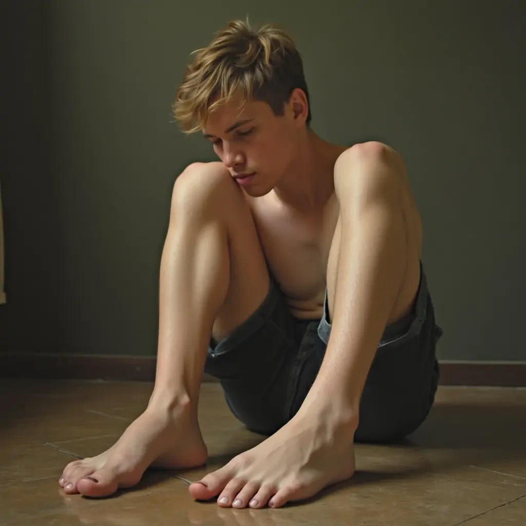 Menn kissing toes giantess