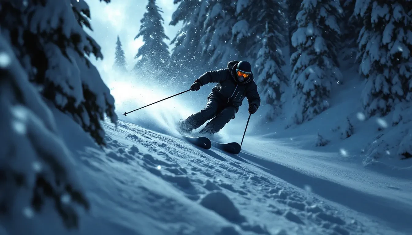 victor hugo skiing