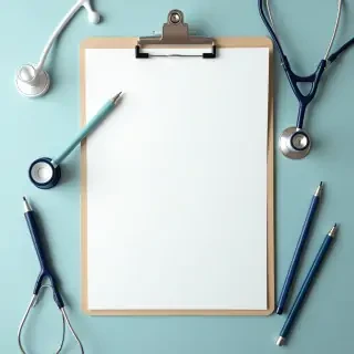 One background of page for Dr student to write notes .add some doctor theme. Column for date subject and topic