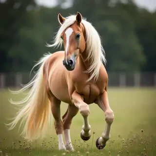 pony in a beautiful pose