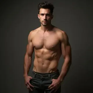 Hot man with Big visible dick with very tight pants