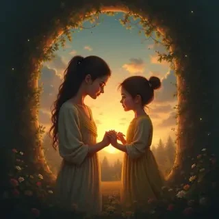 Picture symbolizing safety, security, love, connection and cozyness