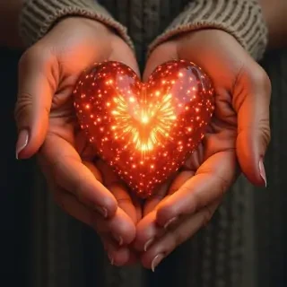 Picture symbolizing security, love and cozyness