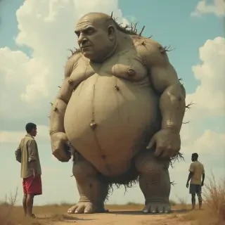 giantess woman and tiny man