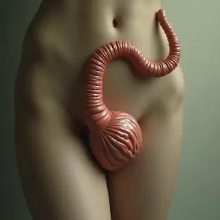 i want to generate a picture with a penis bend down