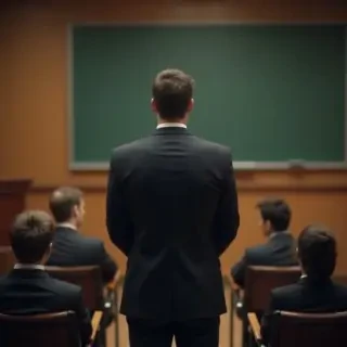 p diddy standing in front of a class