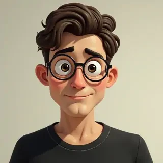 men animation with black eye