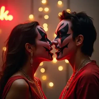 Kiss image generate ai