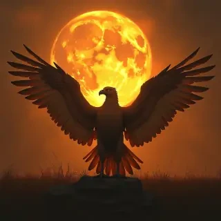 Caw prey to sun
