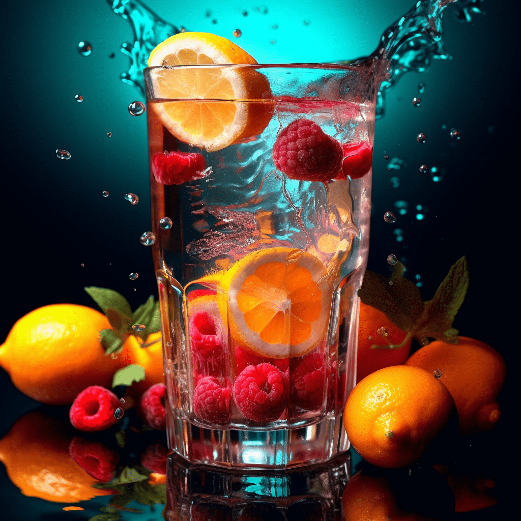 Creating a Digital Splash with AI: Crafting a Vibrant Fruit Water Image