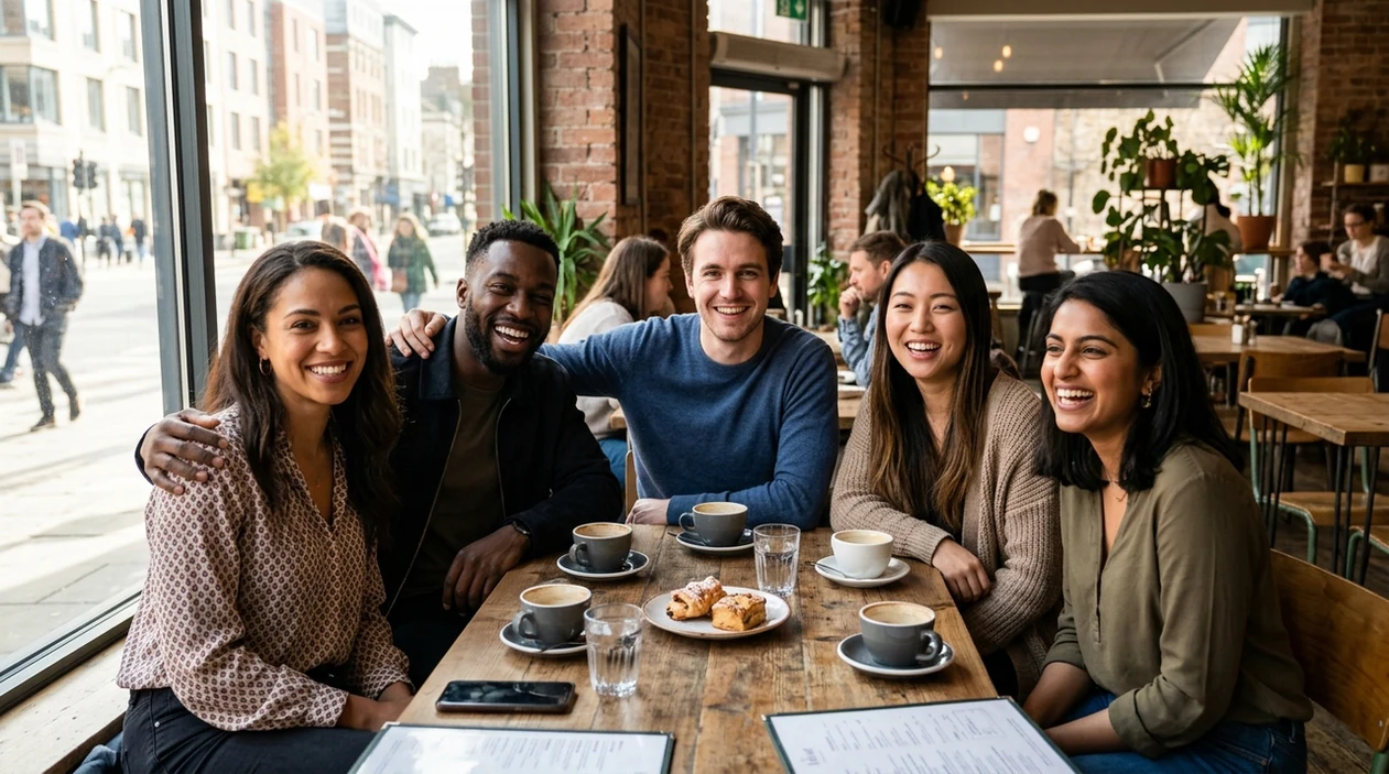 add person to photo ai result with realistic group scene