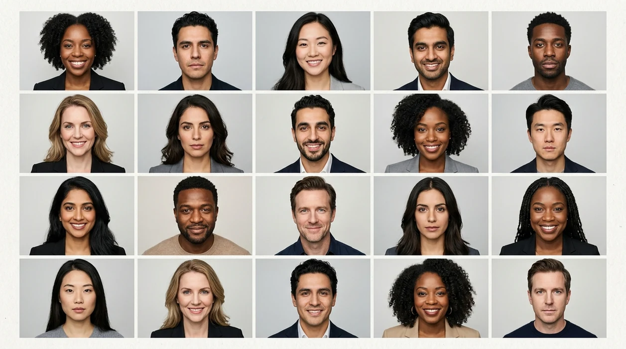 ai headshots for actors showing polished casting portrait outcomes