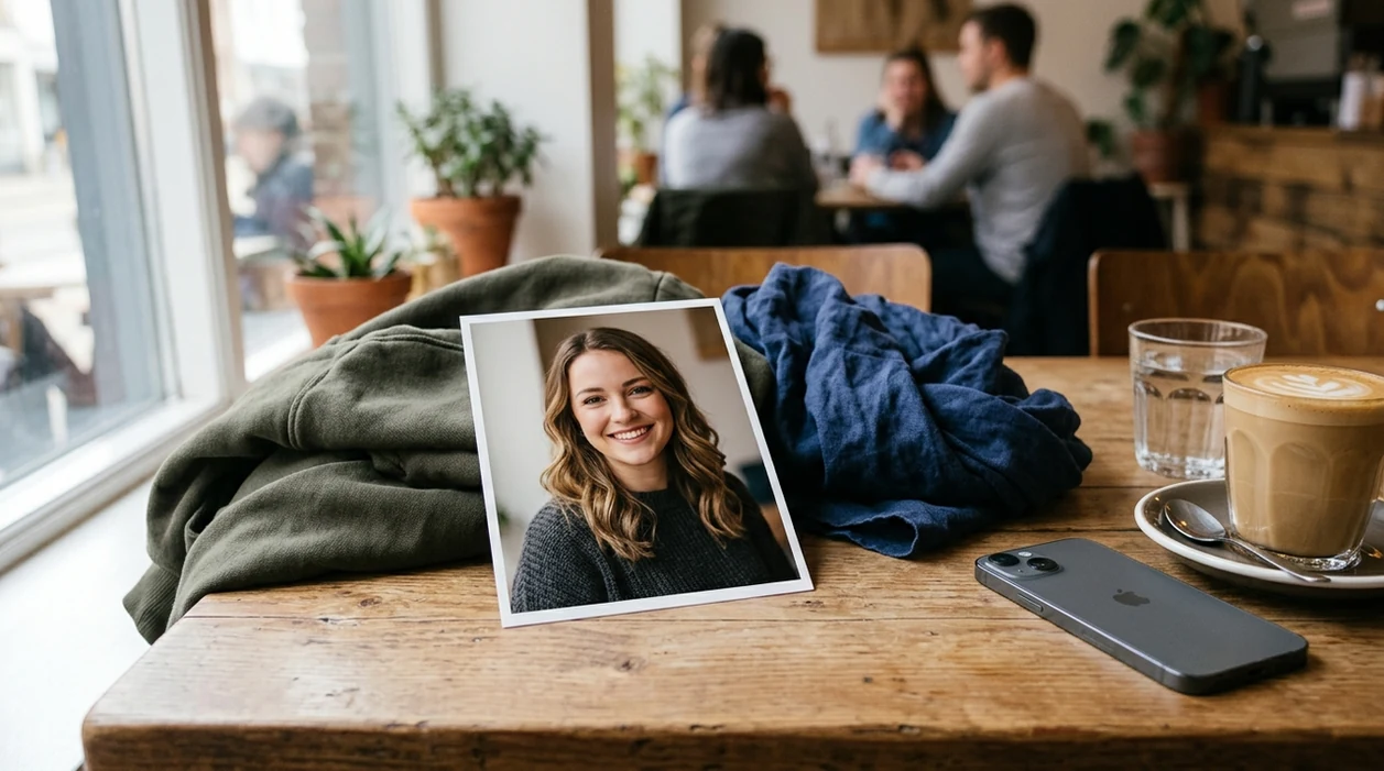 Realistic dating profile portrait result in a casual lifestyle setting