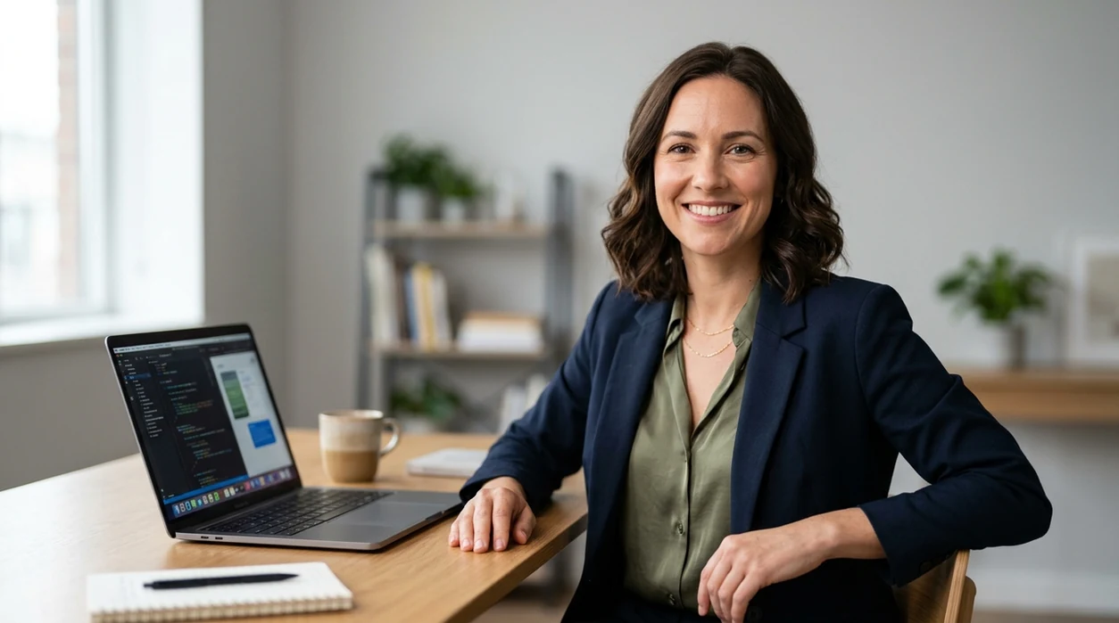 ai headshots for freelancers showing polished professional portrait outcome
