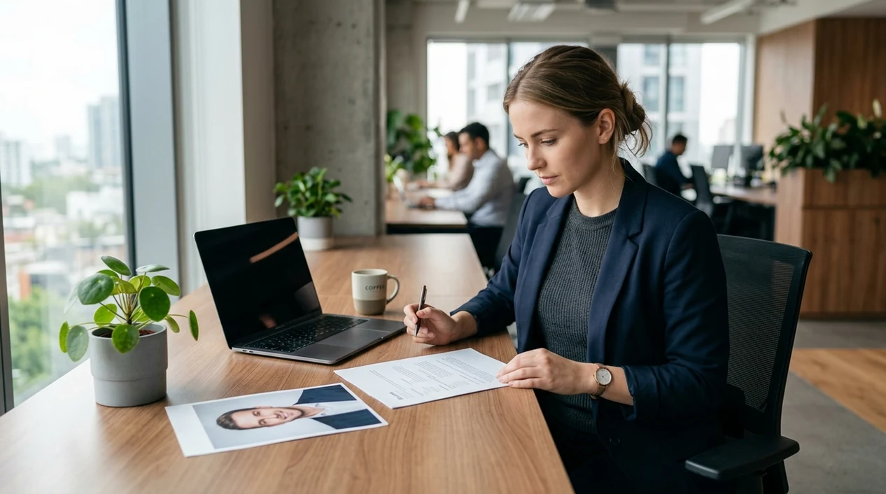 ai headshots for resume shown as a polished professional portrait outcome