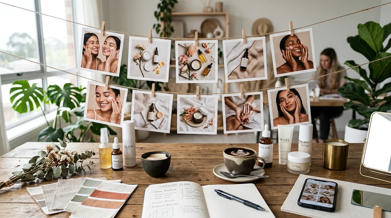 Instagram content visuals arranged for a creator campaign