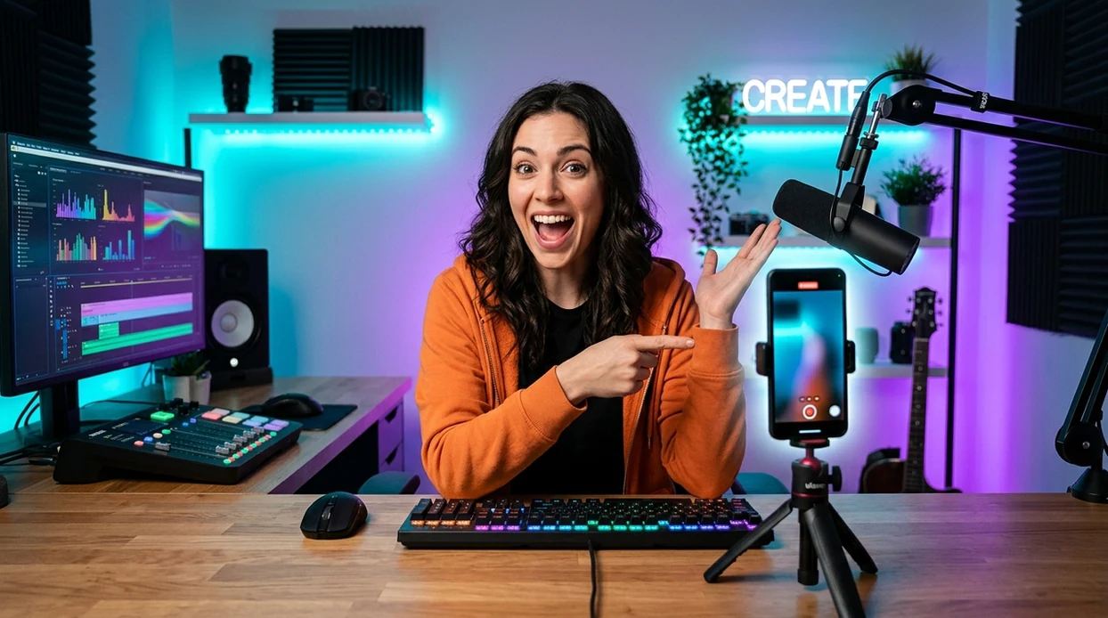 ai image generator for youtube thumbnails showing bold creator thumbnail concept