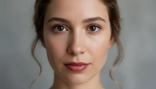 AI image upscaler sharpening portrait photo to higher resolution with fine detail