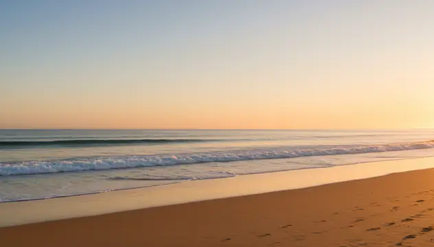 AI object remover producing clean beach scene after removing unwanted objects