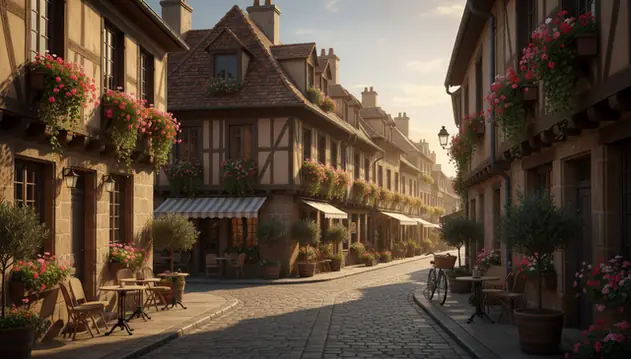 AI object removal tool cleaning up street scene by removing unwanted elements