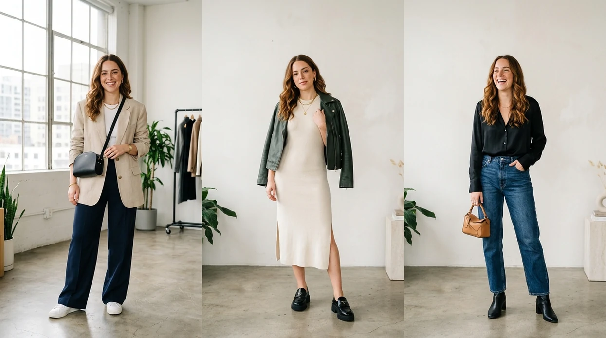 ai outfit changer for instagram showing polished creator outfit variations