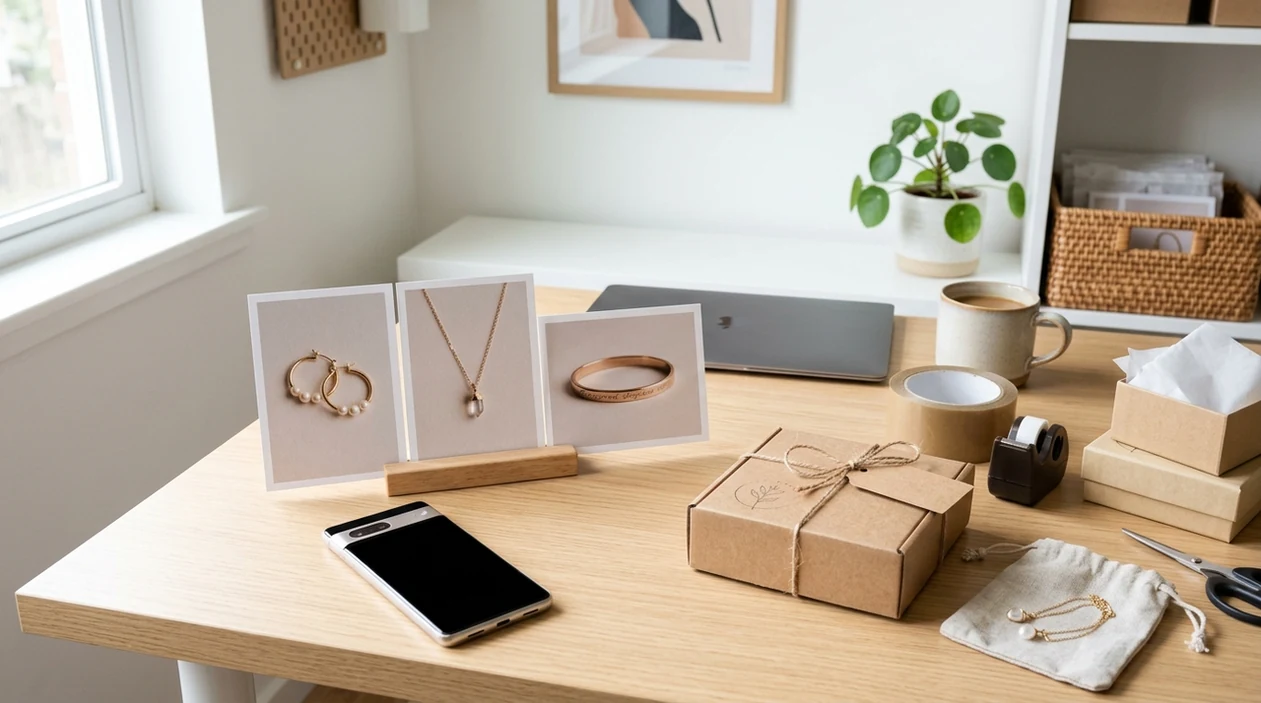 Clean ecommerce product photos prepared for marketplace listings