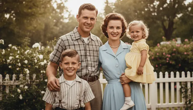 AI photo restoration of vintage portrait with color correction and scratch removal