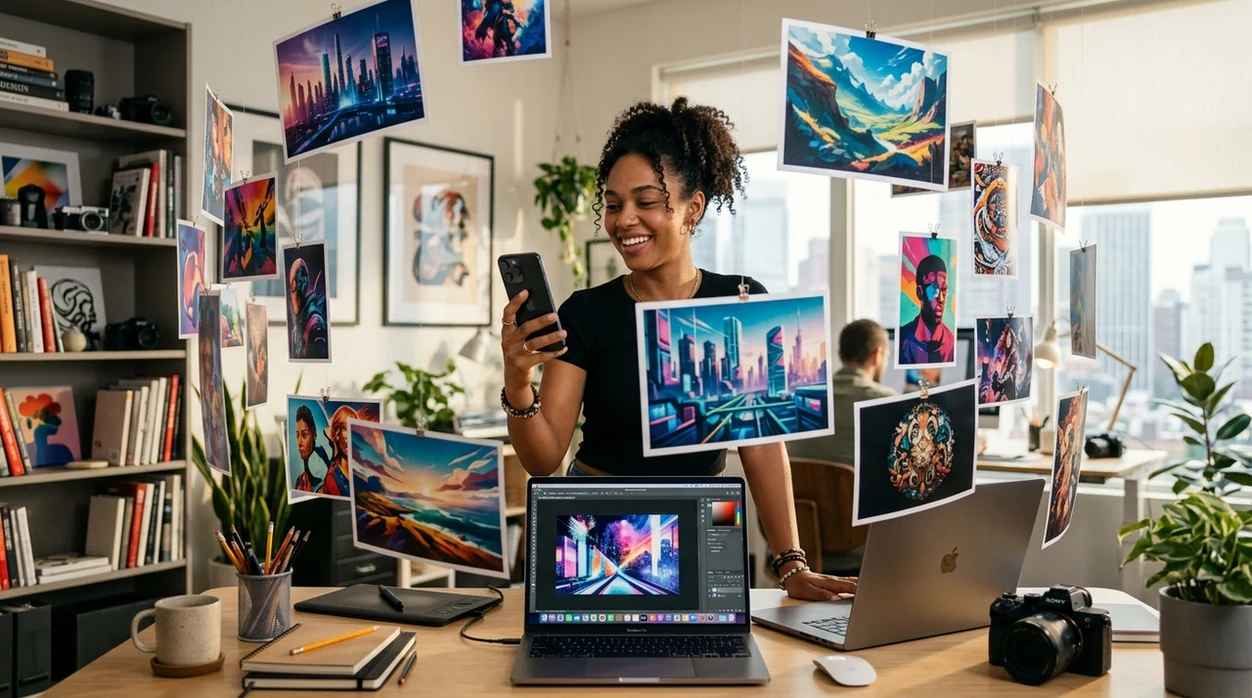 app that generates images from text creating vivid artwork ideas