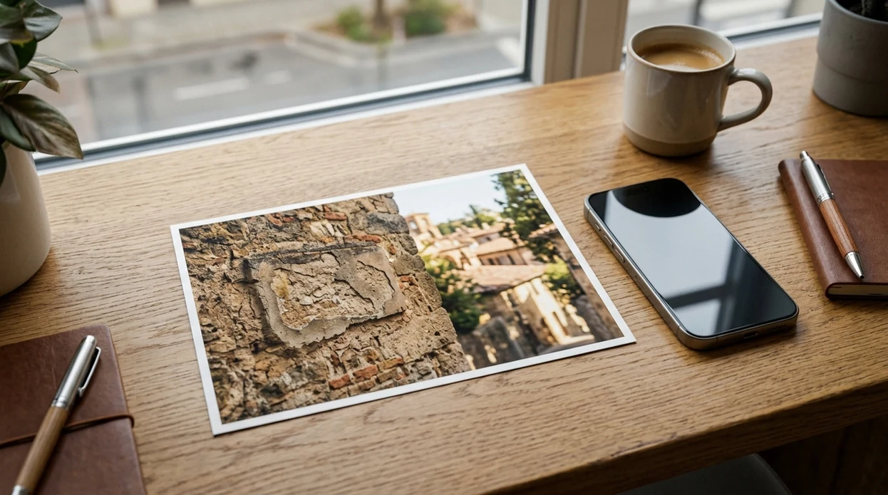 app that removes text from photos showing a clean repaired image
