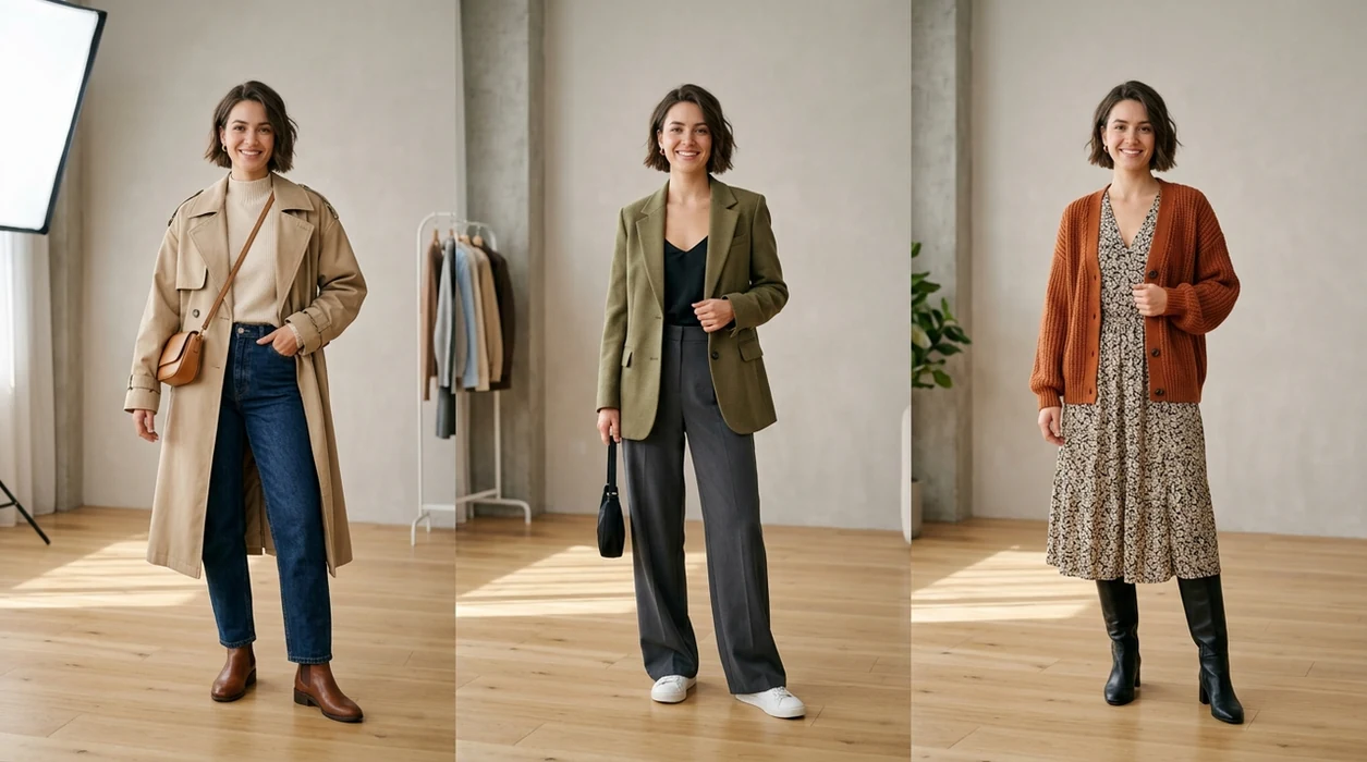 best ai clothes changer showing realistic outfit variations on one portrait