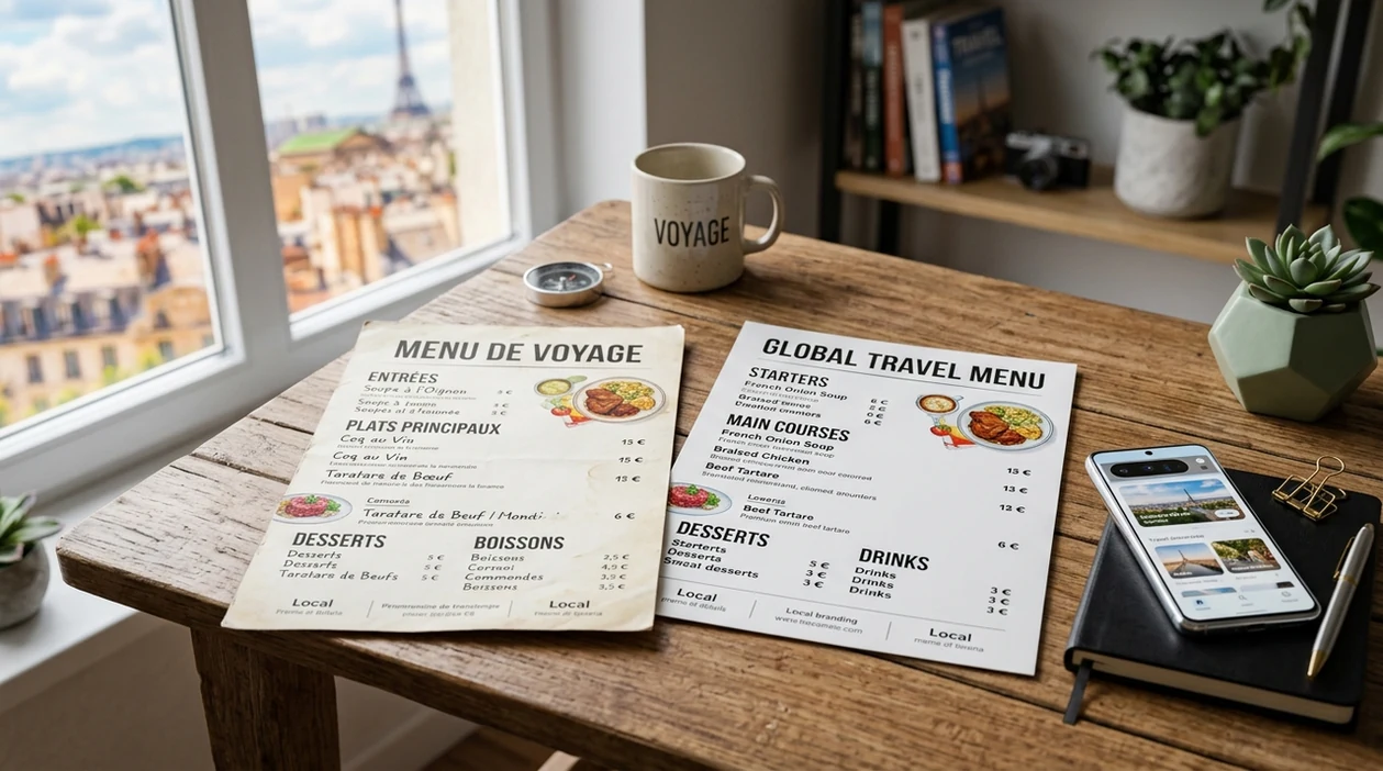 best ai image translator showing translated menu image outcome
