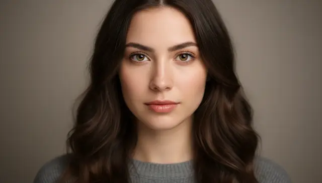 Convert photo to HD quality portrait with fine detail and natural skin texture