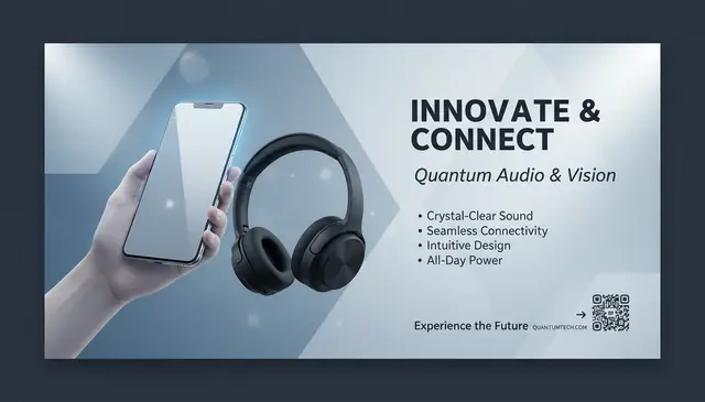 Create poster with AI for marketing featuring clean layout and professional product showcase