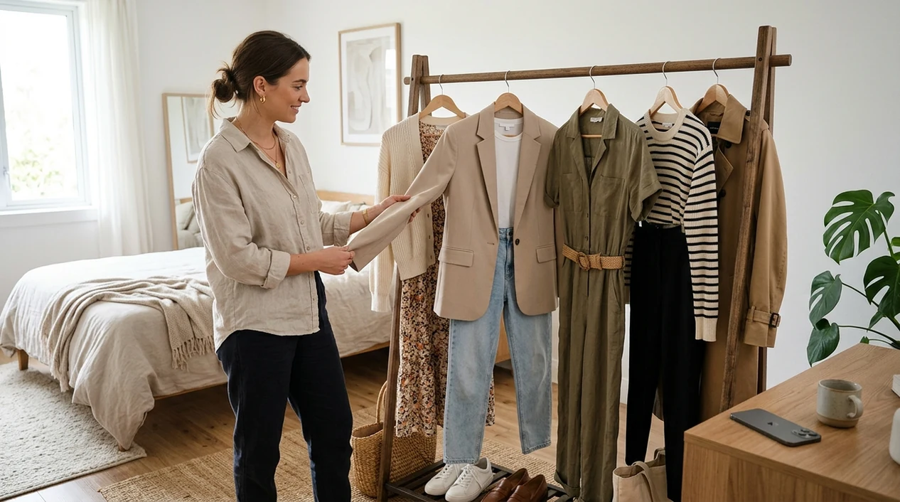 realistic outfit preview result with multiple clothing styles