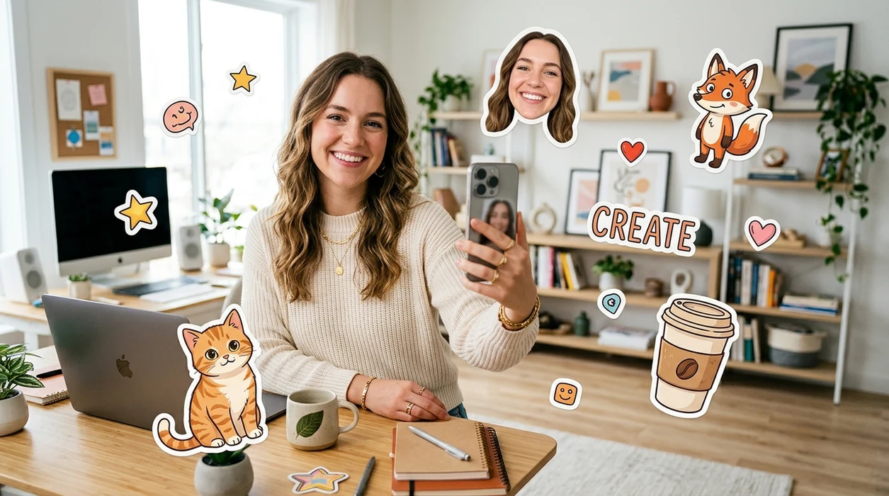 ai sticker generator app creating custom stickers from selfies and pets