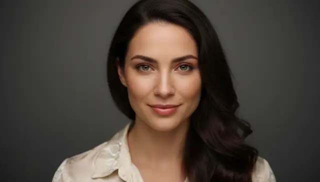 Enhanced photo quality portrait with improved lighting and natural skin tones