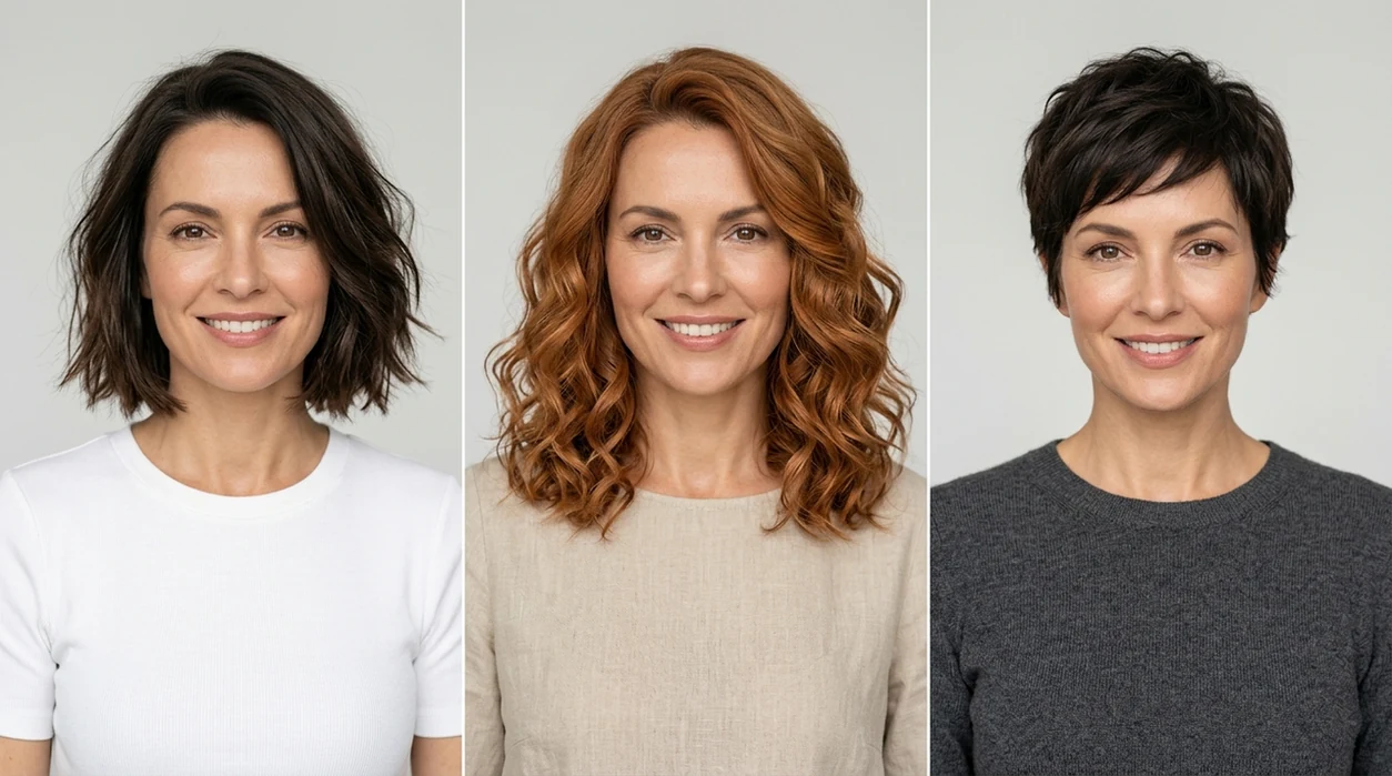 free ai hairstyle generator showing realistic haircut and color preview outcomes