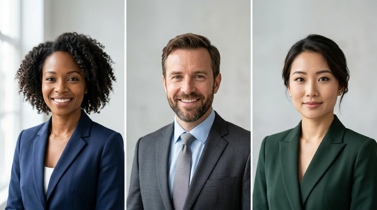 free ai headshot generator results with polished professional portrait outcomes