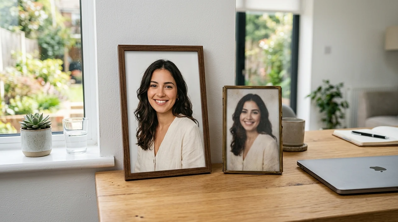 free ai image upscaler result showing sharper portrait detail
