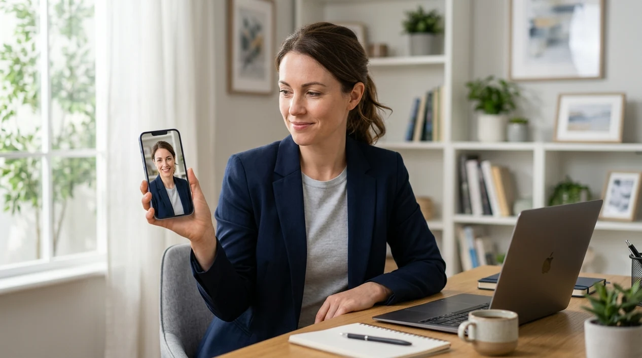 professional AI headshot result prepared for a LinkedIn profile