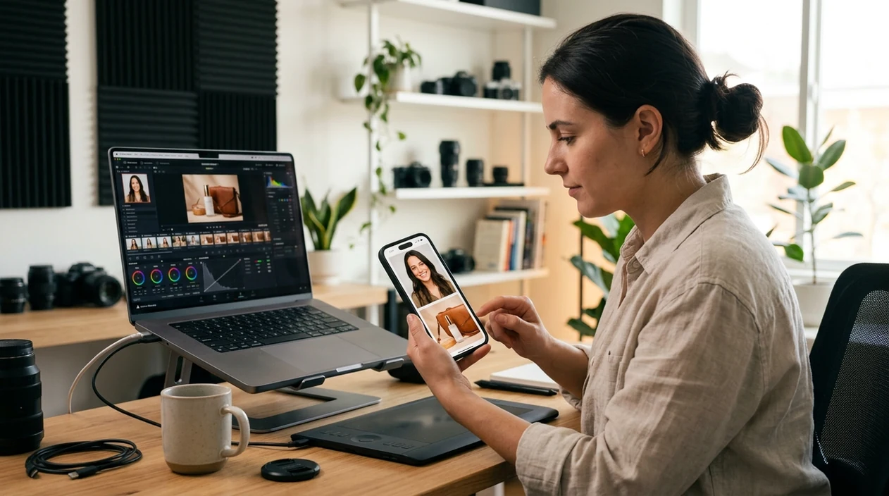 is ai photo editor better than photoshop with polished mobile editing result