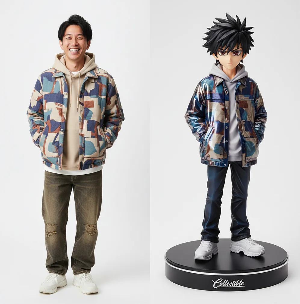 ブリスターパック風フィギュア画像の例