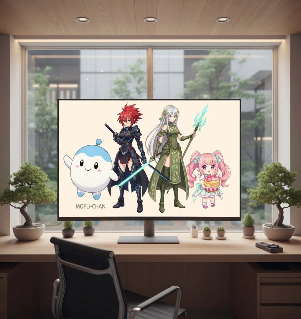 ゆるキャラや二次元キャラの生成例一覧
