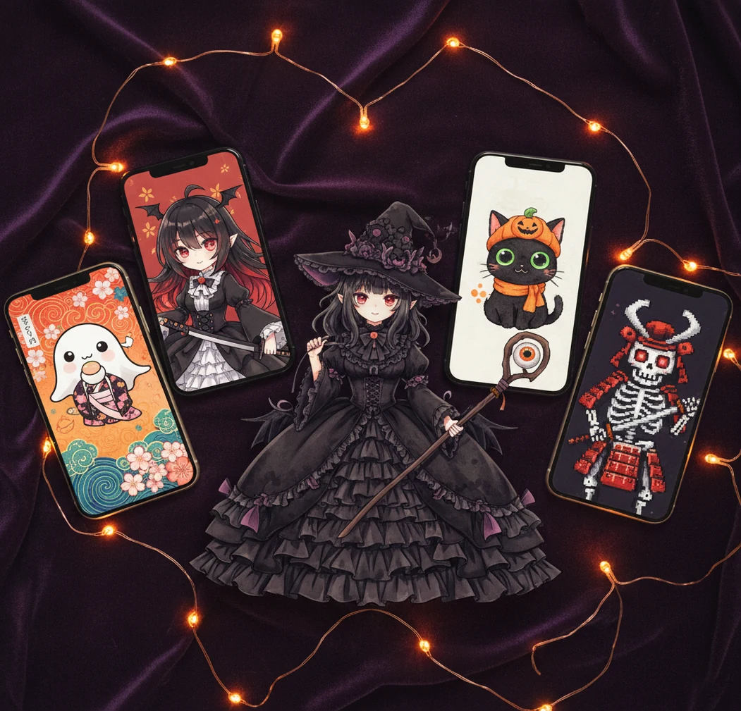 ハロウィン風AIアイコンの作例一覧