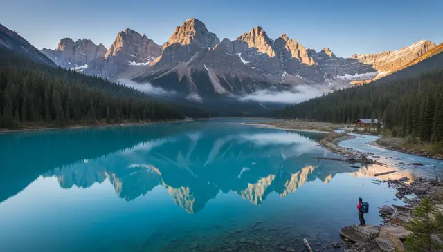 Nano Banana Pro high resolution landscape output with ultra detailed mountains and crystal clear water